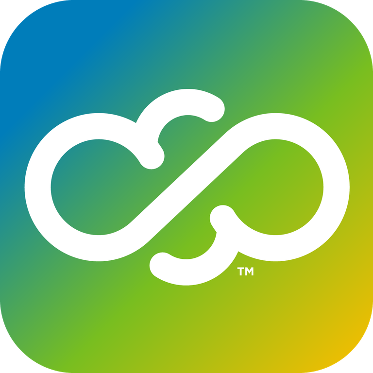 The blue, green, and yellow logo for the eBook app called CloudLibrary.