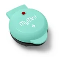 Mini turquoise waffle iron
